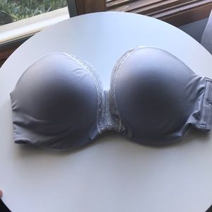 Blue Strapless Victoria’s Secret Bra